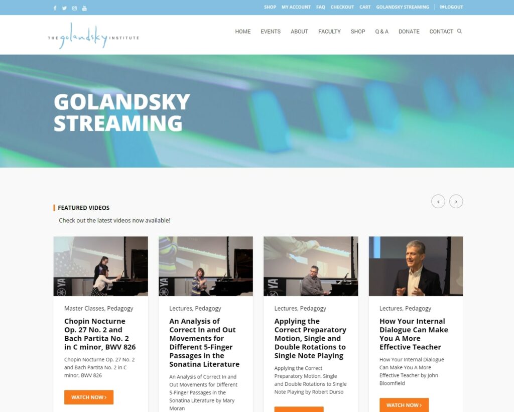 Golandsky Institute Streaming