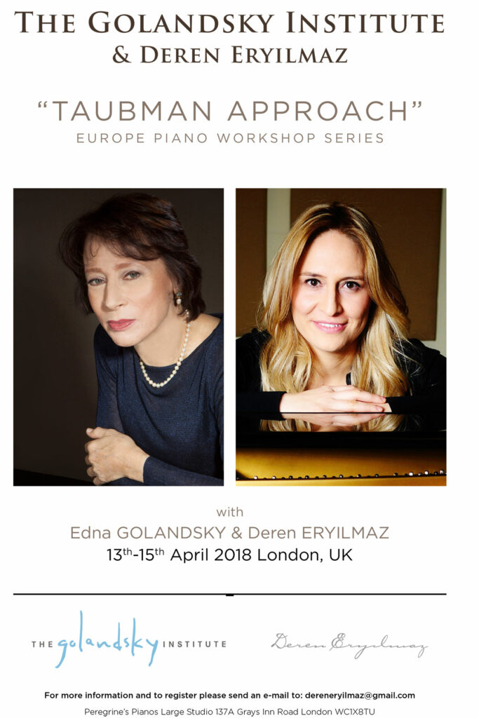 Taubman Approach Europe Piano Series with Edna Golandsky and Deren Eryılmaz